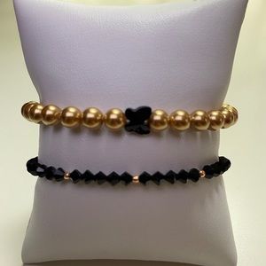 GOLD BALL BUTTERFLY BRACELET